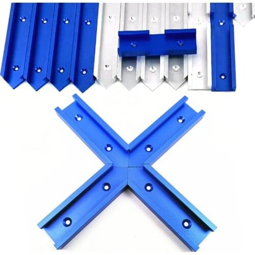 Woodworking Chute T Slot Cross Connector Track Miter Gauge Guide Rail Circular Saw Flip Table Table Track Intersection Parts