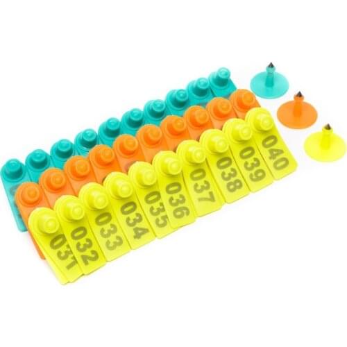 100 Sets Livestock Ear Mark Sheep Ear Tag Use Numbers EarTag Eartag Animal Tag