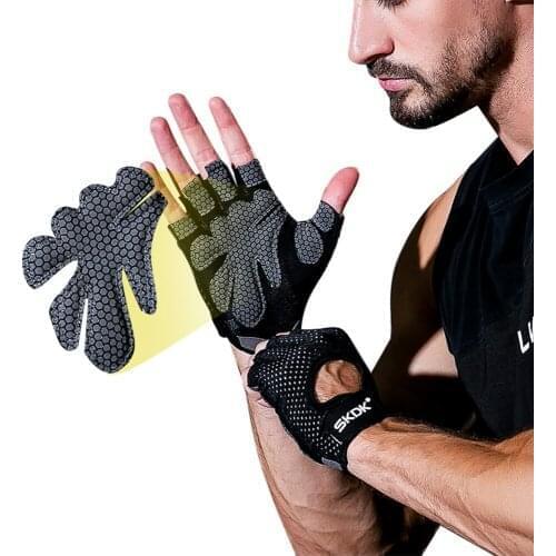 Cycling Gloves Half Finger Mens Womens Summer Sports Shockproof Bike Gloves MTB Bicycle Gloves gym gloves anti slip