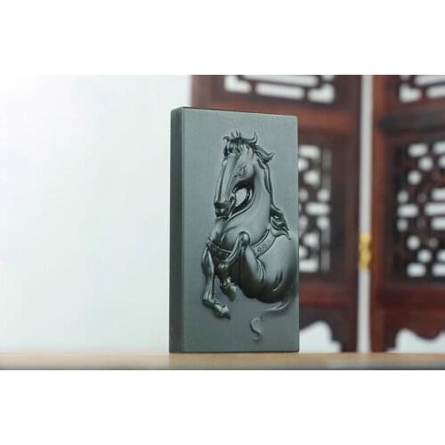 Xinjiang Hetian jade jade is the first horse to succeed jade brand men and women jade pendant hp307