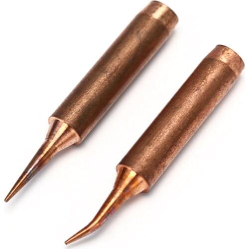 1/2pcs 900M T Series Pure Copper Soldering Iron Tip Lead-free Welding Sting For 936 FX-888D 852D Soldering Iron Station