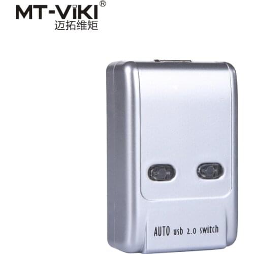 2 Port Auto USB 2.0 Selector Switch Printer Flash Driver Mouse Sharing Switcher Hotkey Software Control