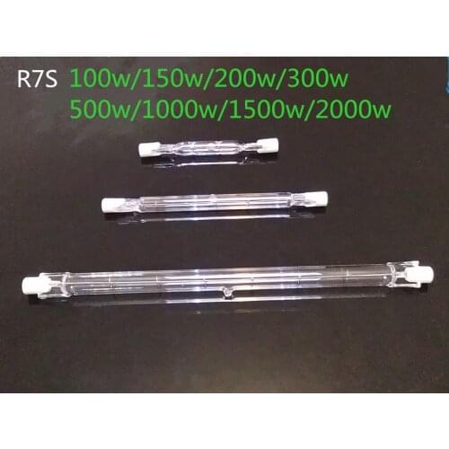 20pcs R7S Iodine iodine light tube Solar light 100W150W200W300W500W1000W1500W lawn lamp halogen lamp 118mm r7s 135mm r7s 189mm