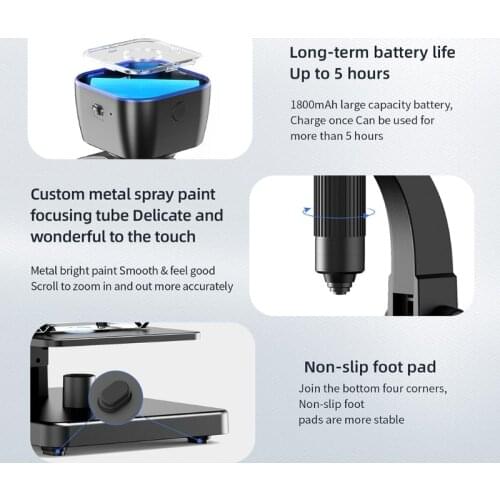 2000x Wifi Dual Lens Electronics Digital Microscope Usb Phone Repair Soldering Tool Industrial Support An-droid PC M89B