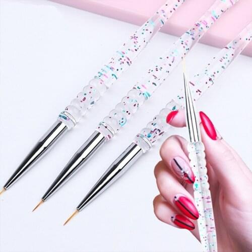 3Pcs/Set Nail Painting Pen Dotting Drawing Nail Pen Nail Art Painting Tool