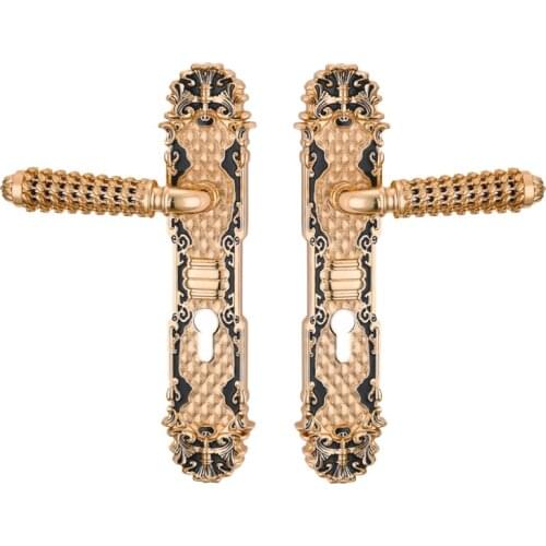 85MM CENTRAL DISTANCE ZINC ALLOY MATERIAL HOLLOW SPLIT DOOR HANDLE GP FINISH