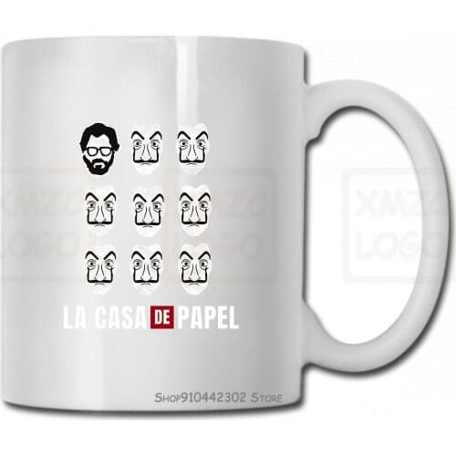 Atmungsaktives Money Heist La Casa De Papel Cool Mug Cups Men Cotton Tee Shirt House Of Paper