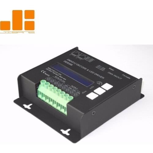 Free Shipping CE ROHS 4 ch RGBW dmx decoder ,10a*4 ch xlr/rj45 dmx in/out, 4channels/12-24V/40A pn:DE8356