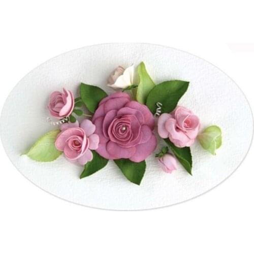 Flowers and leaves Metal Cutting Dies for Scrapbooking DIY Craft Paper Card Making Decorative Embossing Template10.8*9.6CM