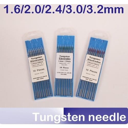 150mm 10pcs/box Welding machine cerium Tungsten needle Tungsten 1.6 2.0 2.4 3.0 3.2mm Tungsten rods Welding machine accessories