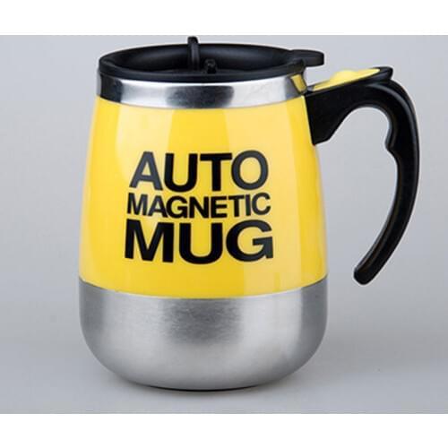 Electric Self Stirring Coffee Mug Lazy Auto Magnetic Mug Juice Coffee Milk Mixing Stainless Steel Double Insulated Travel Cup