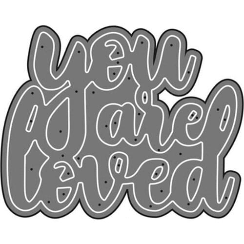 Word Metal Cutting Dies and Stamps Stencils dies for DIY Scrapbooking Decorative Embossing Papers Cards Making