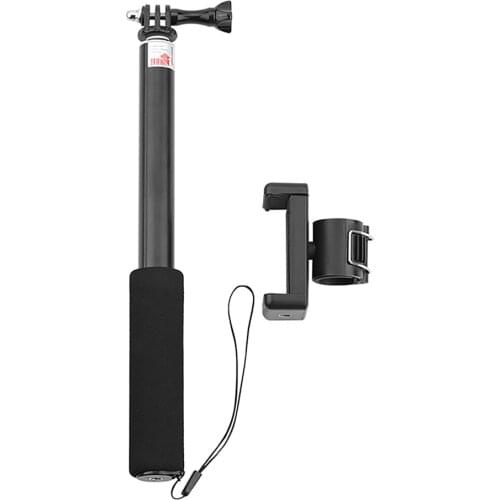 Mini Selfie Stick Extension Rod with Mobile Phone Holder Clip for GoPro Hero9 Sports Camera Accessories
