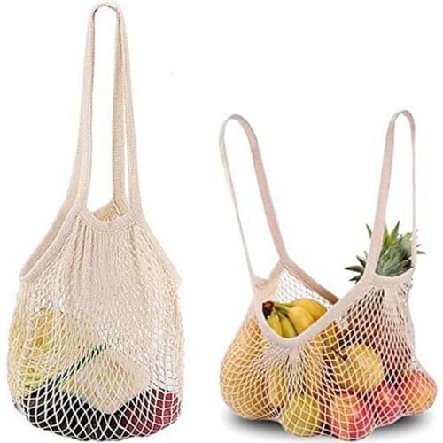 Reusable Mesh Fruit Vegetable Bags Washable Eco-Friendly Bags Home Kitchen Storage Pouch Net Bag Portable Shopping Pouch