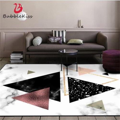 Bubble Kiss Nordic Style Marble Geometric Carpets For Living Room Crystal Velvet Soft Bedroom Decor Area Rugs Kids Room Mat