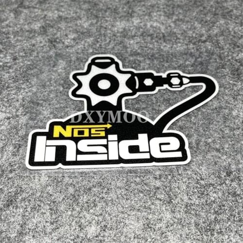 1PCS Car Styling Decal Motorcycle Exhuast Pipe Oil Tank NOS Inside Motocross Bike Laptop Sticker Bumper