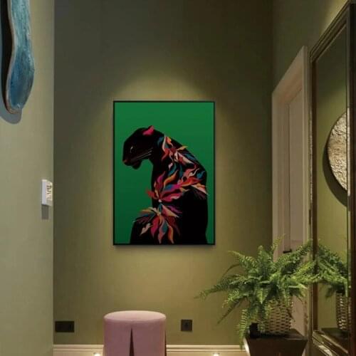 Mottled Leopard Wall Art Canvas Painting Nordic retro Poster Rich color Morden Fashion Wall Picture For living room home decor