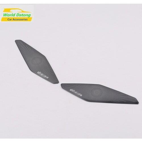 Stainless Steel Interior Car Speaker A- Pillar Vent Cover Trims for Volkswagen 2019 Sagitar Accessories