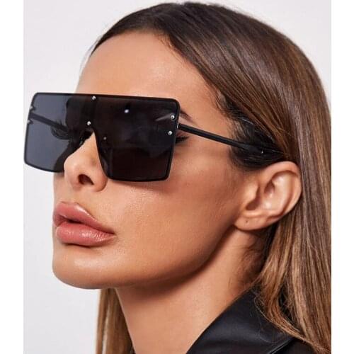 Fashion Sunglass Designer Luxury Brand Square Sunglasses Women Vintage Oversized 2021 trend Female Sun Glasses Shades For Women