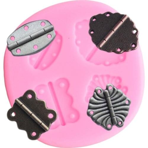 Industrial Steampunk Hinge Silicone Molds Baby Birthday Cupcake Topper Fondant Mold Cake Decorating Tools Candy Chocolate Moulds