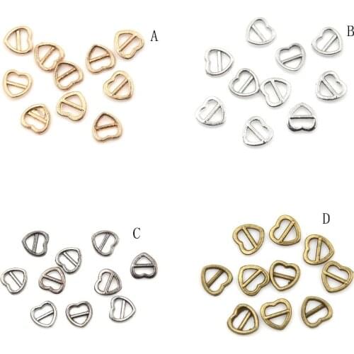10Pcs Mini 4mm Doll belt Heart Shape buckle For 1/6 BJD Blyth Azone Momoko Licca Doll Accessories Doll Clothes Shoes Accessories