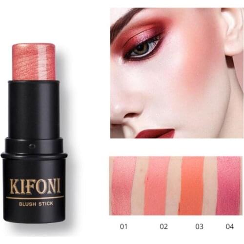 Blush Stick Waterproof Natural Long-lasting Don't Take Off Makeup Three-dimensional 3D Shadow Blush Facial Makeup Cosmetic TSLM1