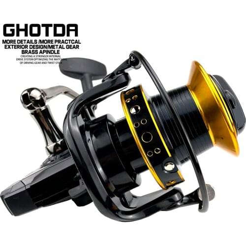 Fishing Reel Full Metal Wire Cup Fishing Reels 9000-12000 Size 12+1 Ball Bearings Fishing Wheel Spinning
