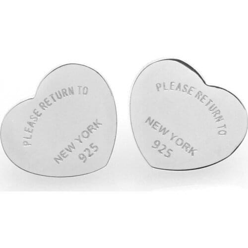 JINGYANG hot Earrings In gold-colored high quality In Steel Inox Hart Earrings For Women In Gold Pink-Hearted Earrings