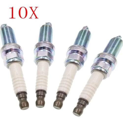 10pcs/lot For Nissan Micra March Note Tiida X-Trail Micra Iridium power Spark Plugs 22401-ED815 LZKAR6AP-11 High quality