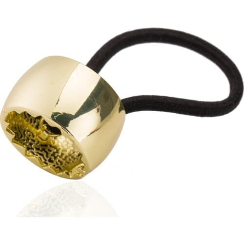 European American Catwalks with The Same Simple Alloy Opening Hair Rope Rubber Band High-grade Smooth Metal Ponytail Hair Ring