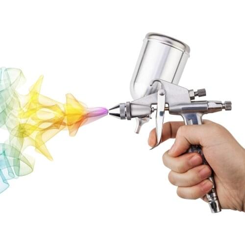 Magic Air Brush Spray Gun Sprayer Alloy Painting Paint Tool 125ML Gravity Feeding Airbrush Penumatic Furniture For Painting Cars
