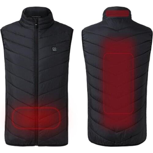 Motorcycle Bicycles Heating Vest Outdoor Sports Fishing Graphene Electric Heated Vests USB Intelligent Thermostat Waistcoats