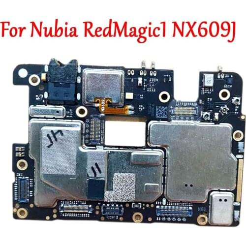 100% Tested Full Work Original Unlock Motherboard For ZTE Nubia RedMagic 1 NX609J Logic Circuit Board Plate with Firmware