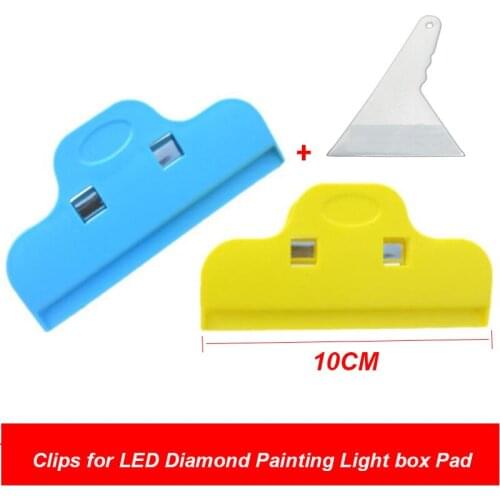 2pcs Clips for LED Diamond Painting Light box Pad copy board DIY 5D Painting Accessories Cross Stitch Tools Crafting Accessories