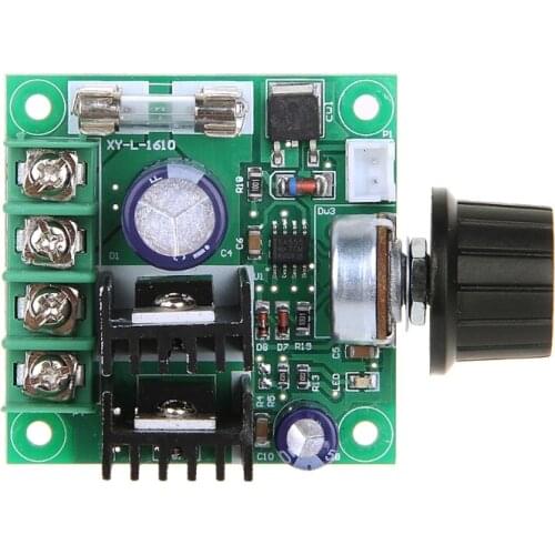 9V-50V 10A PWM DC Motor Speed Controller with Knob Adjustable Speed Regulator U4LA