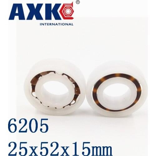 Axk 6205 Pom (10pcs) Plastic Ball Bearings 25x52x15mm Glass Balls 25mm/52mm/15mm