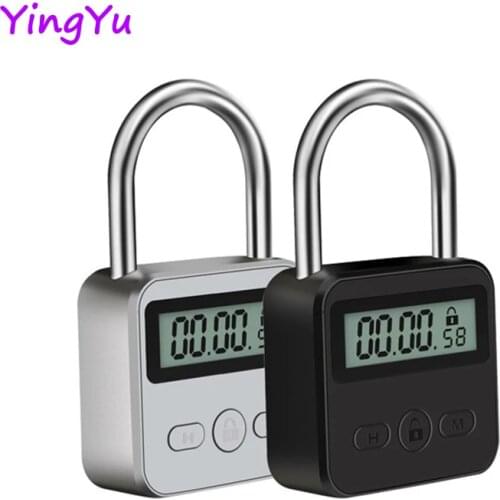 New Metal Timing Lock Electronic Lock Timing Lock Anti-Addiction USB Rechargeable Bdsm Slave Bondage Chastity Sex Toy Adult Game