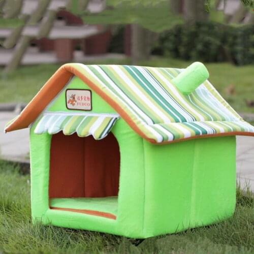 Dog Cotton House Kennel Teddy Nest Pet Supplies Dog Bed Small and Medium Sized Kennel Removable Washable Cat Nest High Quality