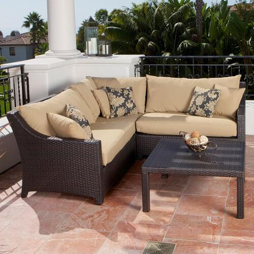 Trade Assurance comfortable outdoor furniture patio table set rattan corner sofa on sale
