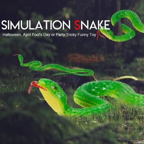 Fake Realistic Snake Toy Simulation Black Rubber Fake Snake Garden Props Tricky Funny Antistress Toys Children halloween Gifts