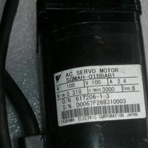 Used Tested Working SGMAH-01BBAB1 AC SERVO MOTOR