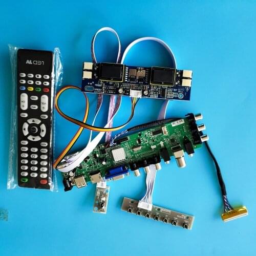 Kit for M190A1-L09/M190A1-L0B AV TV USB remote DVB-T HDMI VGA Controller board 30pin Digital LCD Panel 1440X900 4 CCFL 19"