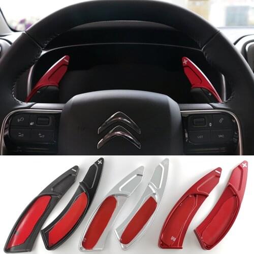 Shift Paddles For Citroen C5 Aircross C4 Grand Picasso Berlingo Spacetourer Car Steering Wheel DSG Shifter Extension Accessories