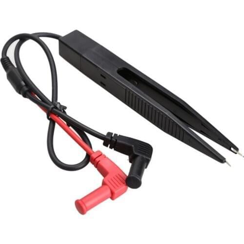SMD Multimeter Probe Inductor Test Clip Meter Probe Wire Tweezers Needle Leads Pin Tester for Digital Resistor Capacitor Cable