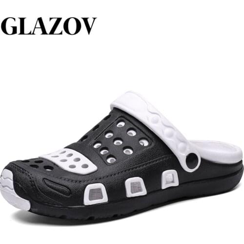 2021 Men Sandals Crocks Summer Hole Shoes Crok Rubber Clogs Girl PU Lovers Garden Shoes Black Crocse Beach Flat Sandals Slippers