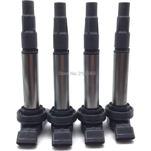 Set Of 4 Ignition Coil For Toyota Corolla Matrix Scion D Pontiac Vibe 2008-2013 1.8L L4 90919-02252 90919-02258 90919-C2003