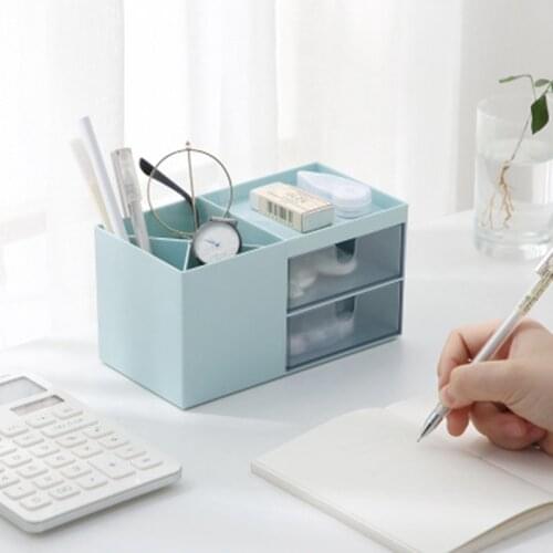 Desktop Storage Box Drawer Multifunctional Cosmetics Jewelry Nail Stuff Organizer Shelf Makeup Case Office Mini Storage Boxes