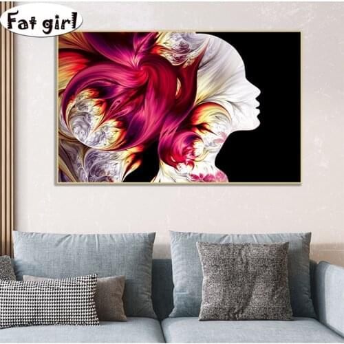 New DIY Diamond Painting Abstract beauty avatar mural Cross Stitch patterns Embroidery diamant full rhinestone kits Mosaic Decor