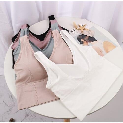 Gym Clothing Shirts Women Seamless Wrap Chest Sling With Underwear Girl Wipe Chest Sports Vest Wrap Chest Top Deportivo Mujer