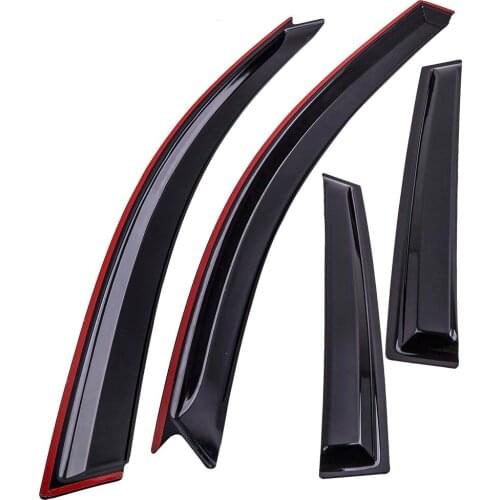 Window Visor Rain Guard Sticker Design For Mazda 3 Hatchback 5Door 2004-2009